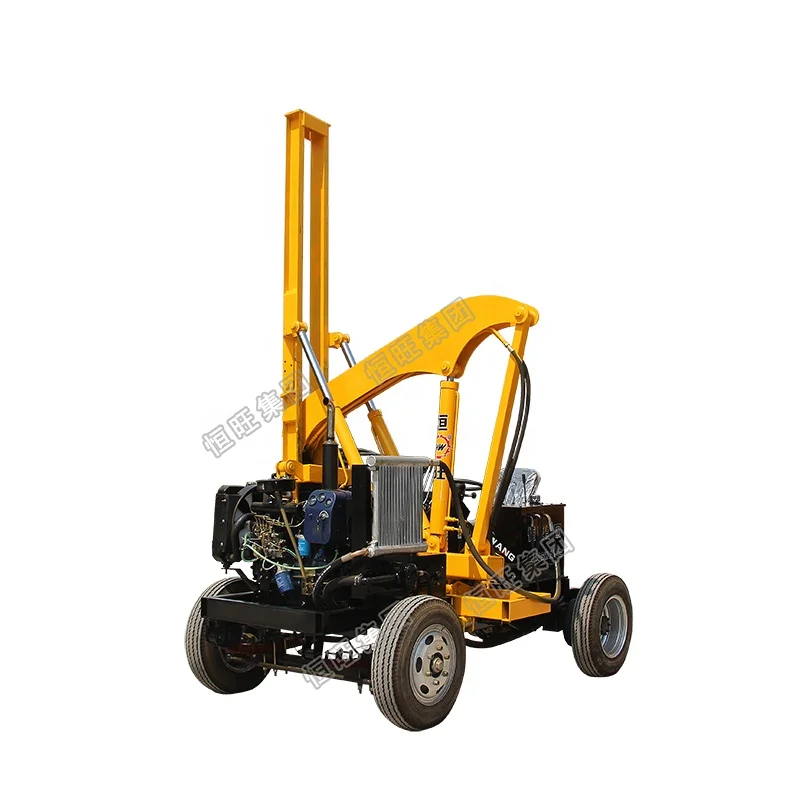 Multifunction Highway Guardrail Pile Driver Machine