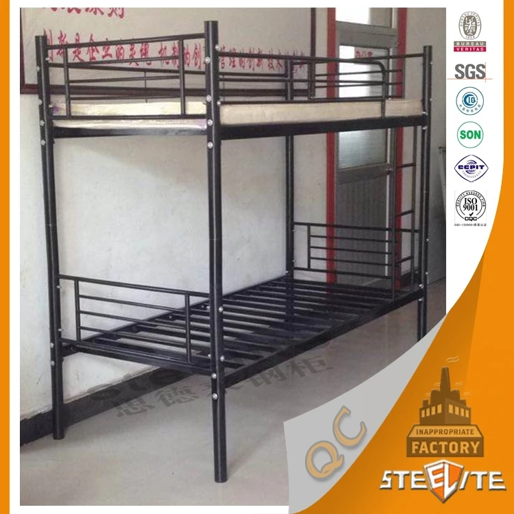 Cheap price wholesale dorm bunk bed / double decker metal bed / dubai bunk bed for sale