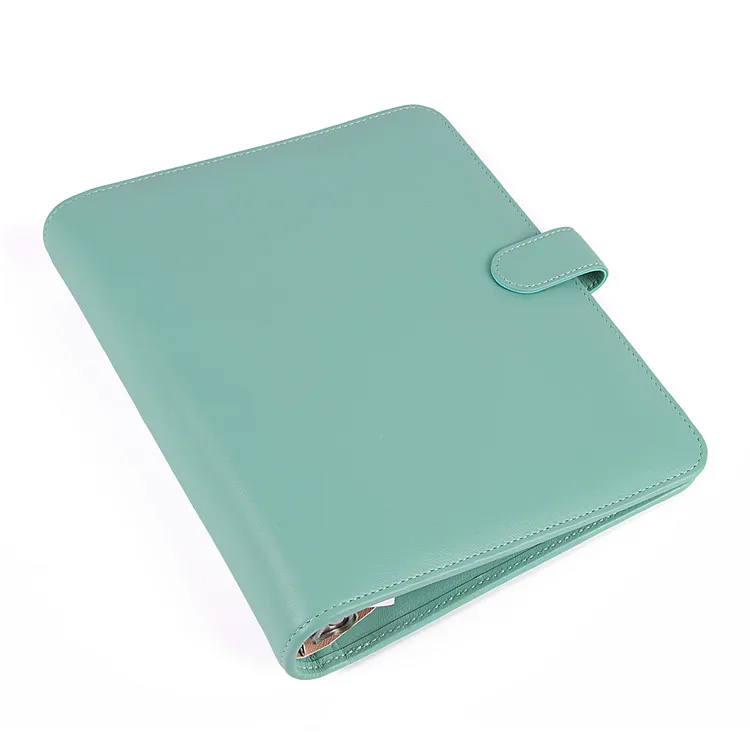 Customized Leather Hard Cover A5 B5 Notebooks Cover  Personal Size Genuine Leather Organizer Agenda 7 rings notebook