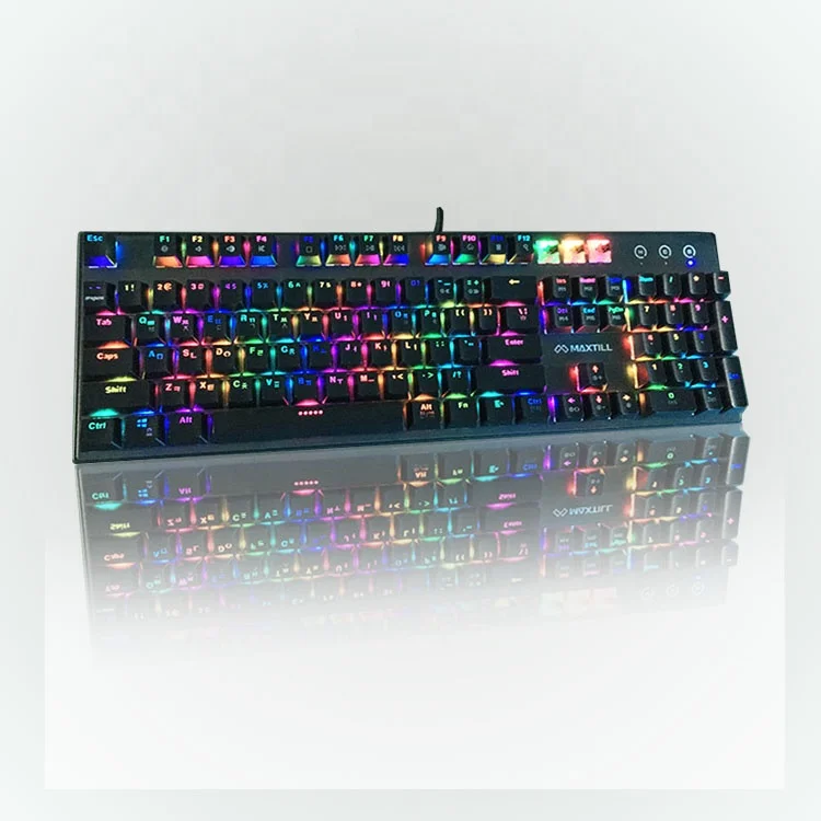104 KEYS MEILLER NEW PRODUCT Mechanical keyboard gaming with RGB Backlight for Gamers -US /IT /ES /FR /UA Layout