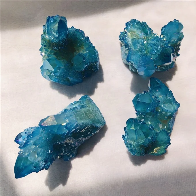 Оптовая продажа натурального голубого кристалла кварца aura