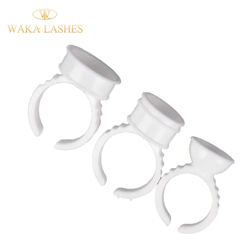 high quality professional adhesive manufacturing silicone/crystal eyelash extension  tools glue ring
