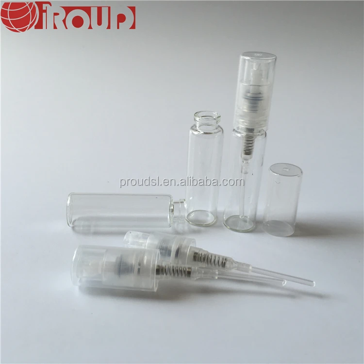 3ml empty perfume mini glass vial