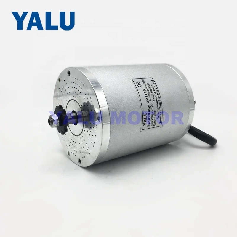 BM1109 1600W 48V brushless dc motor with controller for e-bike conversion kit bldc middle bike Trolley worm geared DC motor