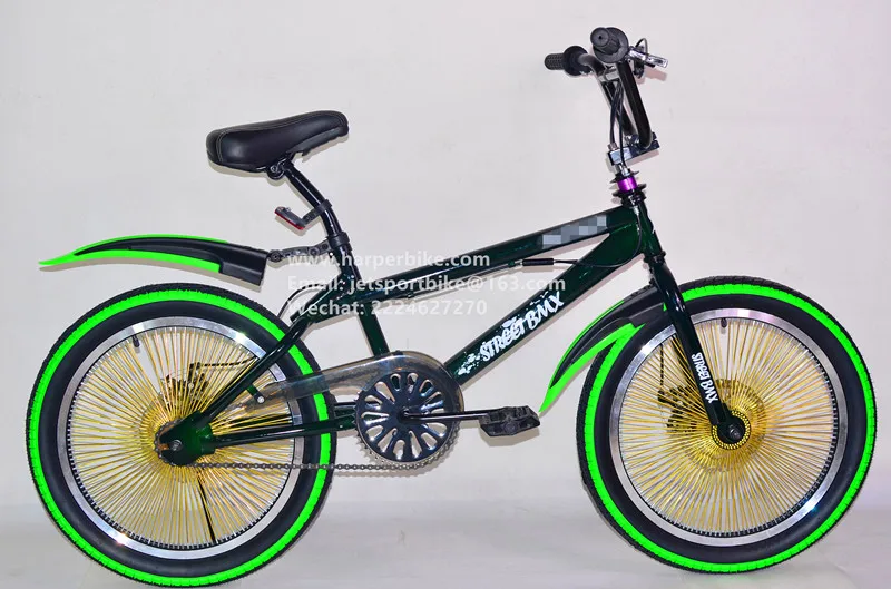 Colorful design 20 inch bmx with 140 spokes for freestyle