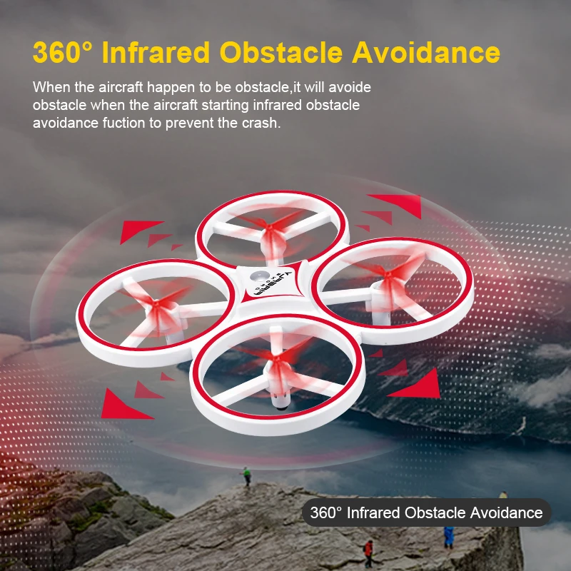 Dron Induction Flying Toys Hand Control Quadcopter LED Lights Gravity Sensor Watch Induction RC Mini Drone