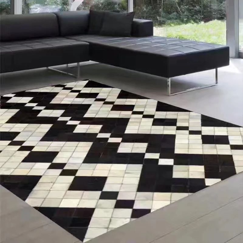 Colorful Brazil cowhide rug door entrance mat with best price