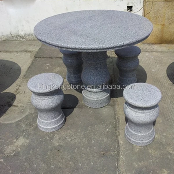 
Landscaping Stone Garden Set Granite Bench And Table 