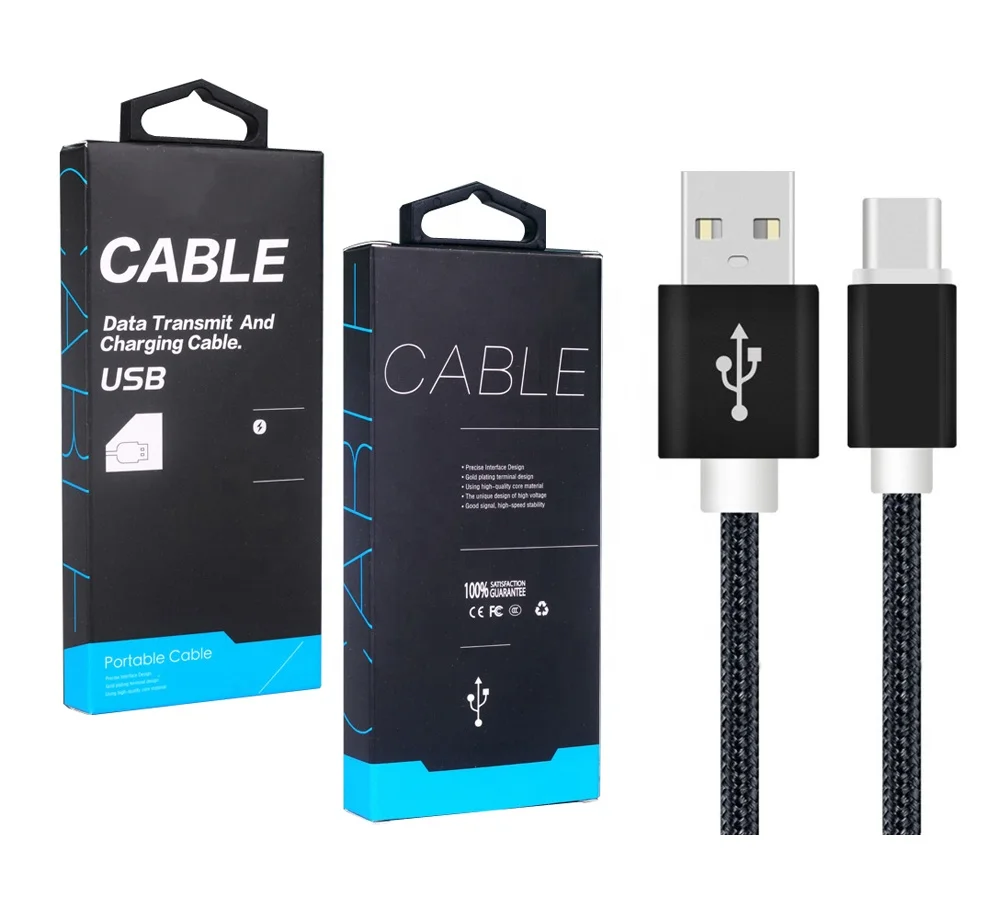 1M Nylon Braided USB C Type Cable Fast Charge For Samsung S9/S8/Note 9/Note 10/Pixel/LG V30 G6/OnePlus 5 3T USB 3.0 Cable 3.3FT