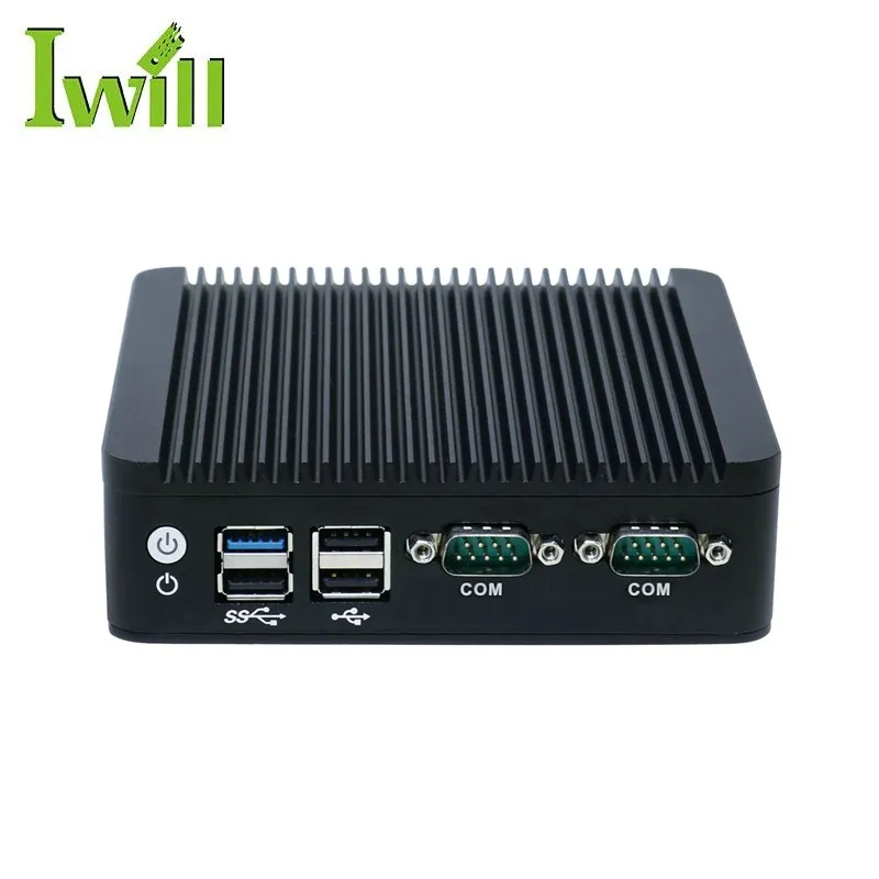 Micro linux nano computer N3 J1900 fanless barebone system 2 lan mini pc dual nic