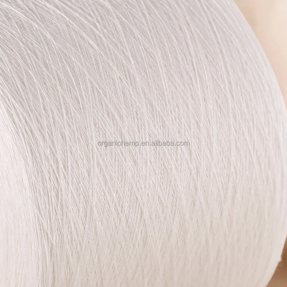 OCS Certified 55% Hemp 45% Organic Cotton Blended Yarn 21S for Weaving and Knitting