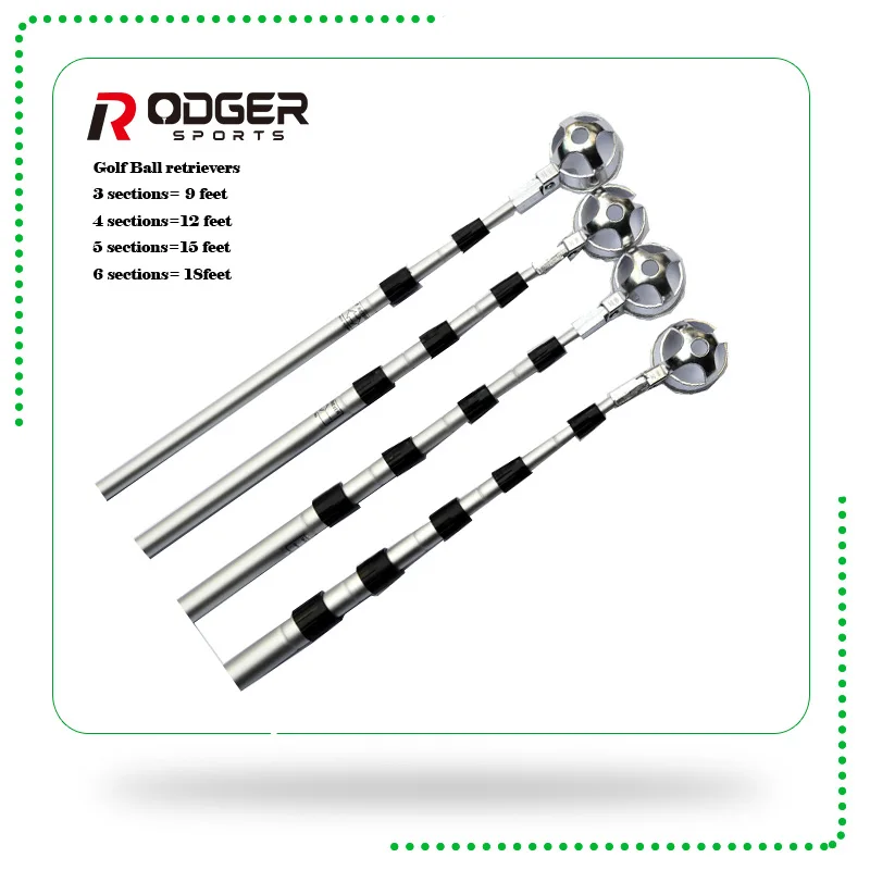 
Hot selling accessories golf retriever pole 18feet ball pickup device 
