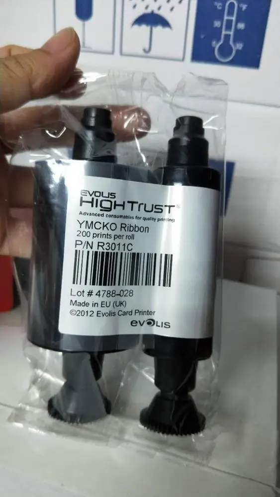 Оригинальная цветная лента YMCKO Evolis R3011/R3011C 200