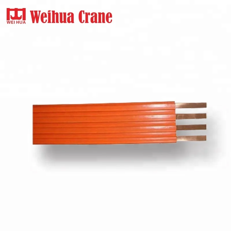 
Weihua safety power rail current collector seamless electrical busbar isolated conductor rail for overhead bridge crane 