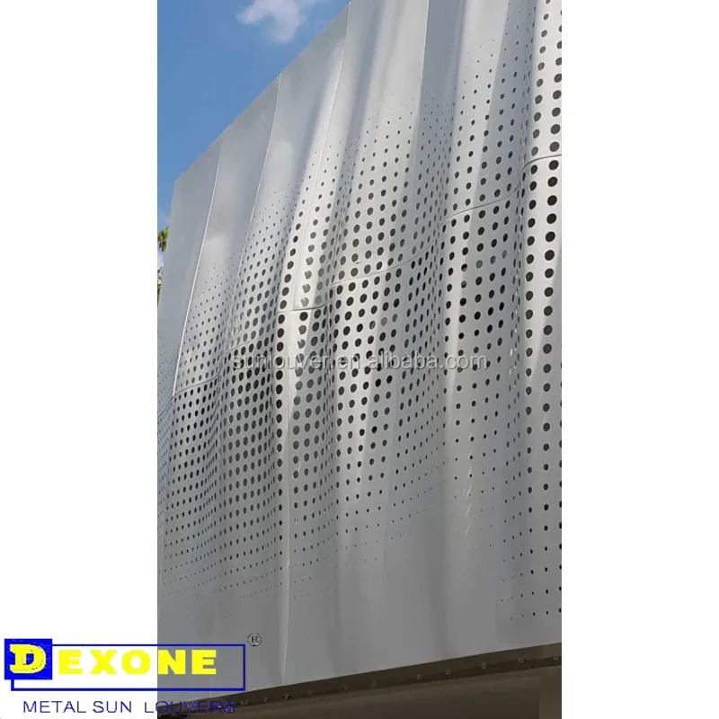 Metal Customized Facade Curtain Wall Decorative  Panel in  Artistic design