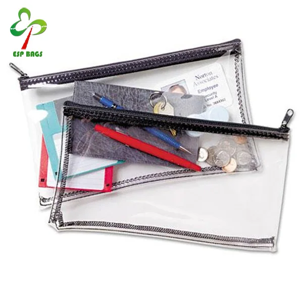 
Custom transparent soft PVC pencil case, clear plastic vinyl bag pencil cases for pen 