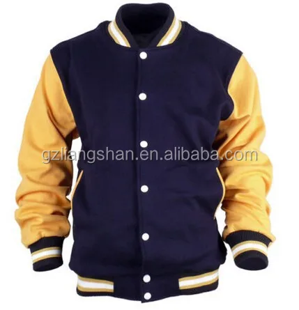 OEM Wholesale Letterman Varsity College Jacket Jersey Uniform Korea Baseball Two Tone Splicing Jackets