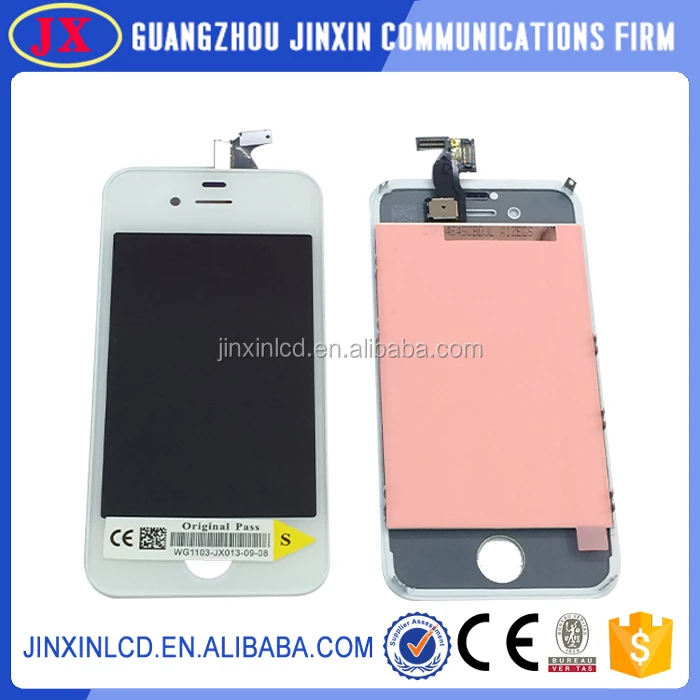 Цена по прейскуранту завода оригинальный жк-экран качества для iphone 4S жк с дигитайзер сенсорным экраном