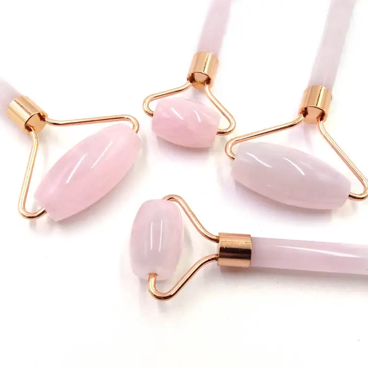 2018 new produce jade roller rose quartz pink jade stone