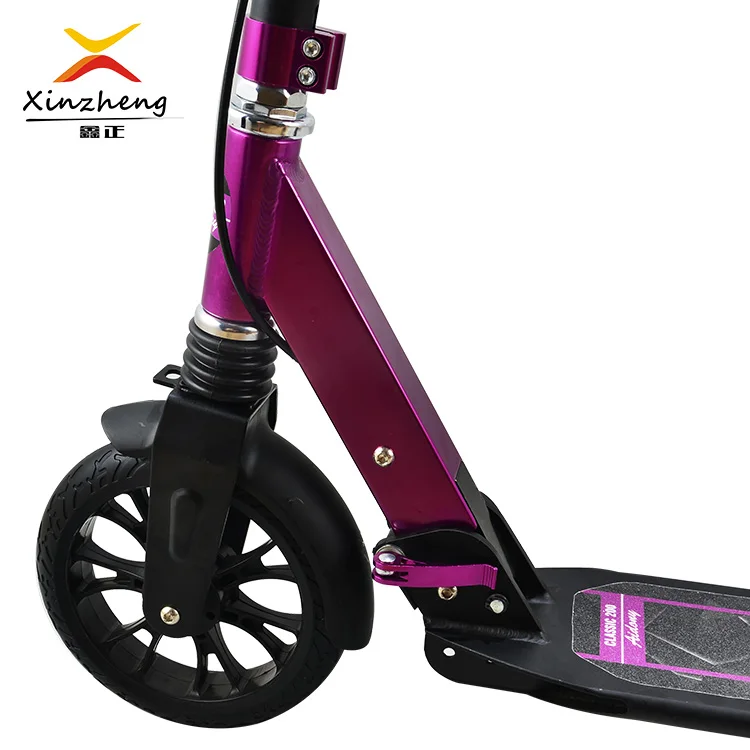 2021 Wholesale 2 Large Wheel Cheap Kick Scooter Foldable Adjustment Foot Scooter For Children Kids Toy