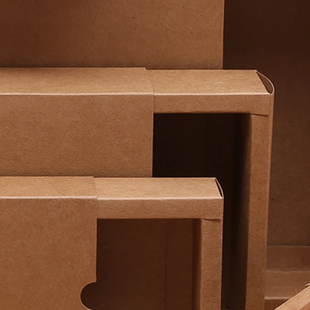 Kraft Paper Recyclable Custom Drawer Box for Belt Packaging