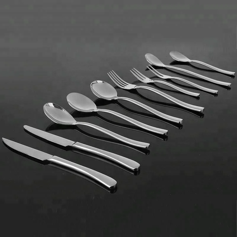 
Restaurant Silver Stainless Steel Cutlery Set Flatware Set Tableware Set 