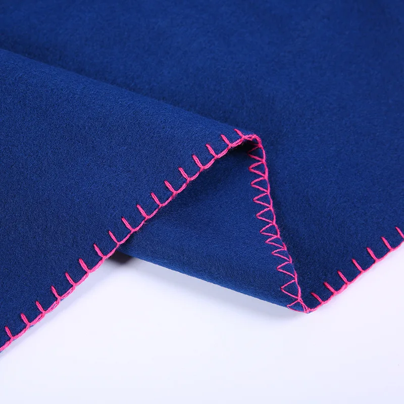 
High quality satin adults blanket kids baby fleece with border 