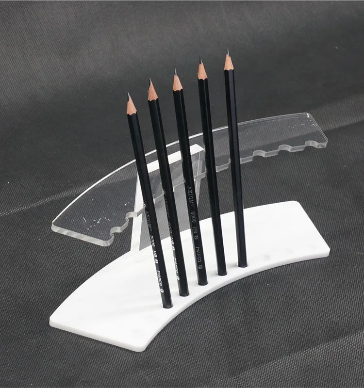 
Custom Pencil Display Rack Stand Holder . Interactive Pop Acrylic Ball Plastic Pen Case 