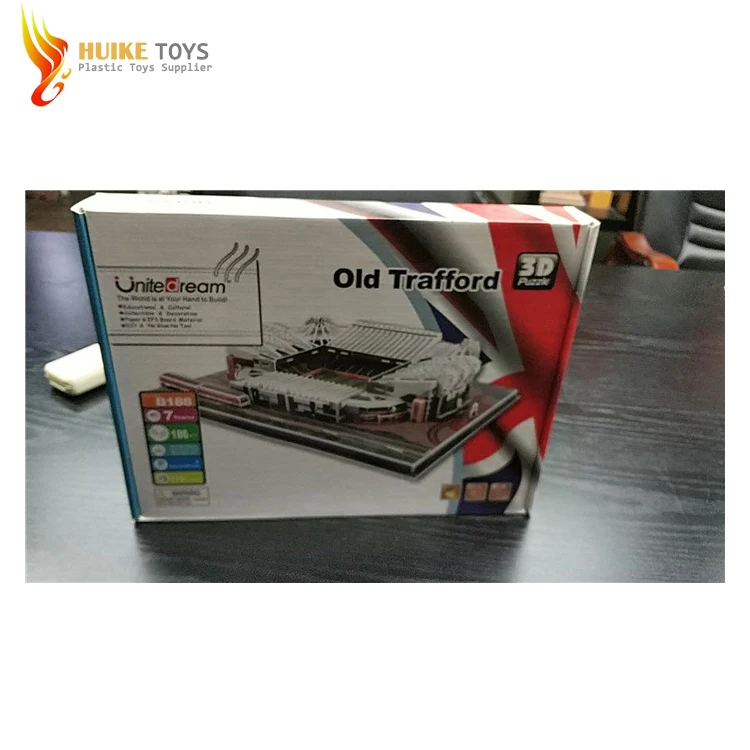 Cheap 3D paper craft DIY model Anfield Stadium paper puzzle