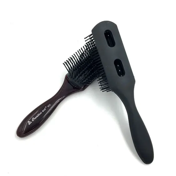 Classic Easy Clean Removable hair styling Brush  9 Row Detangling Hairbrush curly hair Denman Hair Brush