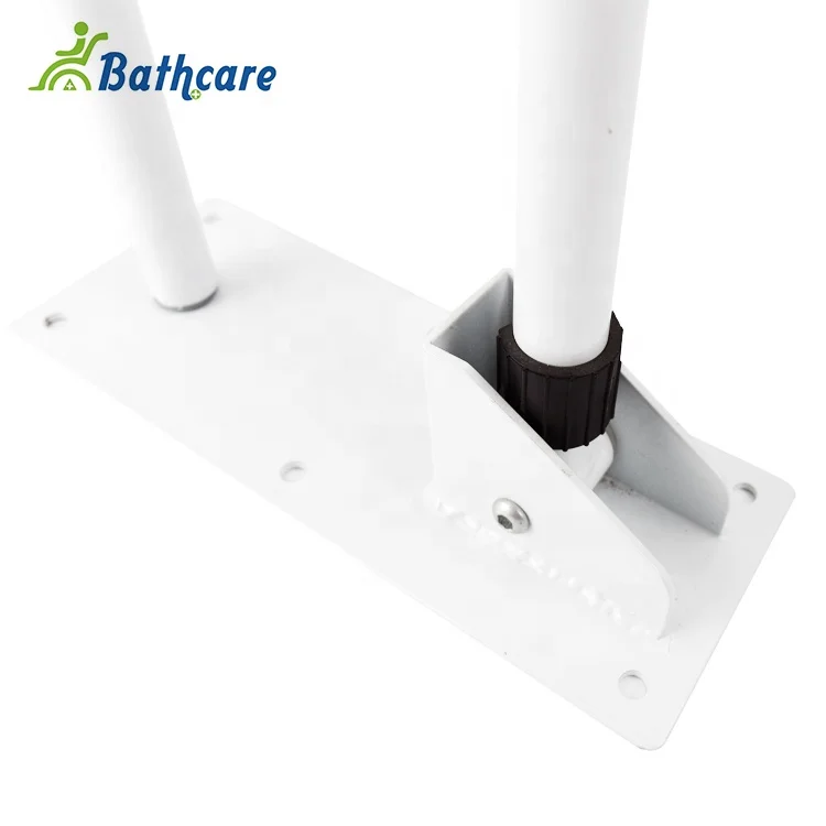 Handicap Toilet adjustable Grab Bars SC6060 Bathroom Disabled Folding Home or Hospital Bathroom Steel Powder Coated