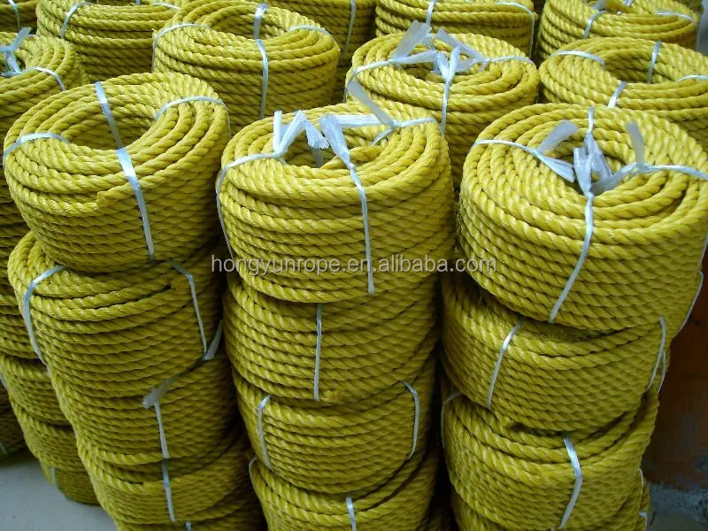 low price recycled PE 3 strands twisted rope
