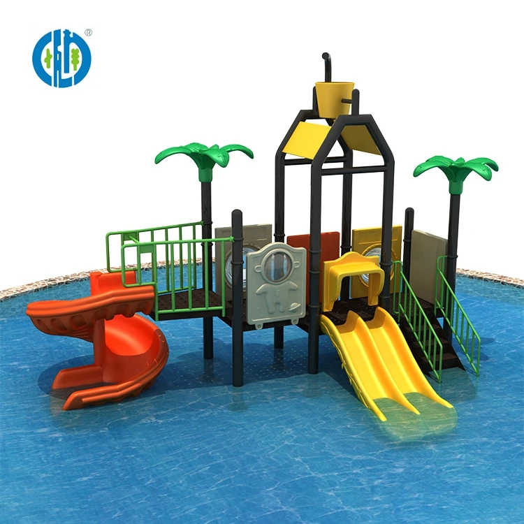 Amusement Park Plastic Outdoor Playground Summer Kids Water Play Equipment Water Slide