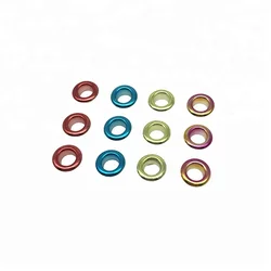Guanfeng Decorative Small Round Metal Brass 925 Silver Plating And Painted Colored Eyelets For Bags Hats Garment Accessories