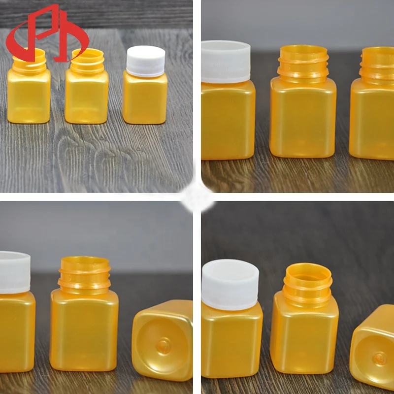 Pet Vitamins Tablets Pill Medecine Bottle square pharmaceutical capsule bottle