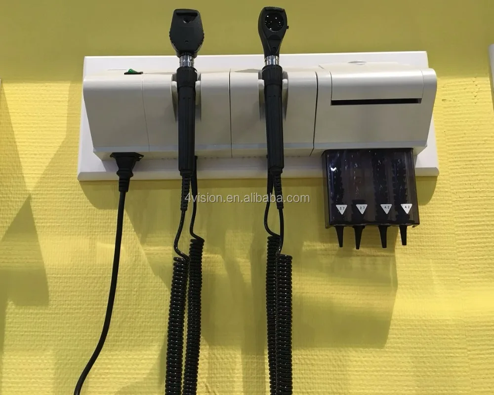 Wall Mount Direct Ophthalmoscope and Otoscope Rechargeable Otoscope