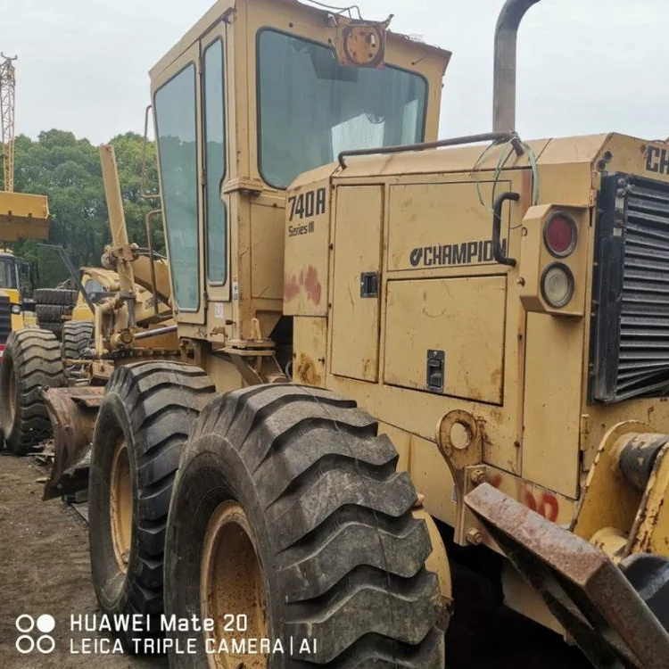 USA Used construction machinery cheap Champion 740 motor Graders