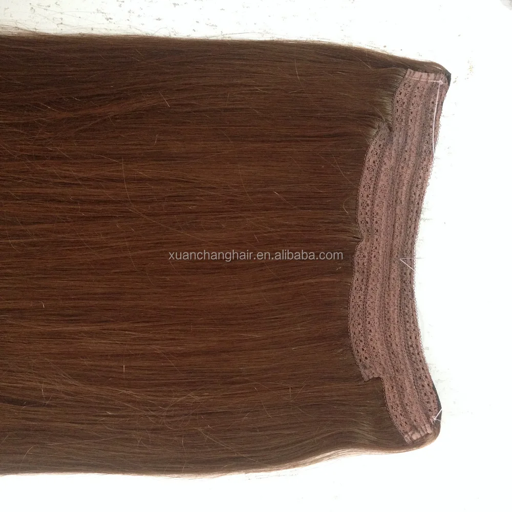 Hot sell brazilian hair flip out hair fish wire hair extension