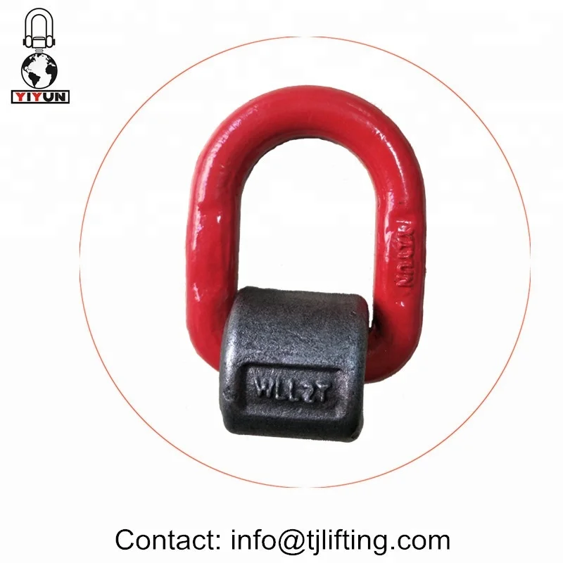 Heavy Duty Forged Steel Welded Lifting Point on Pivoting D Ring Lifting Lug