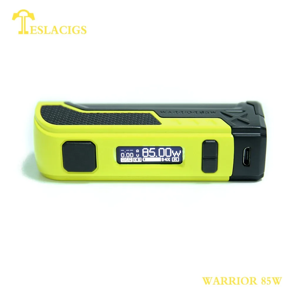 Zinc alloy Tesla Warrior 85W box mod By Teslacigs factory for shipping free with good price