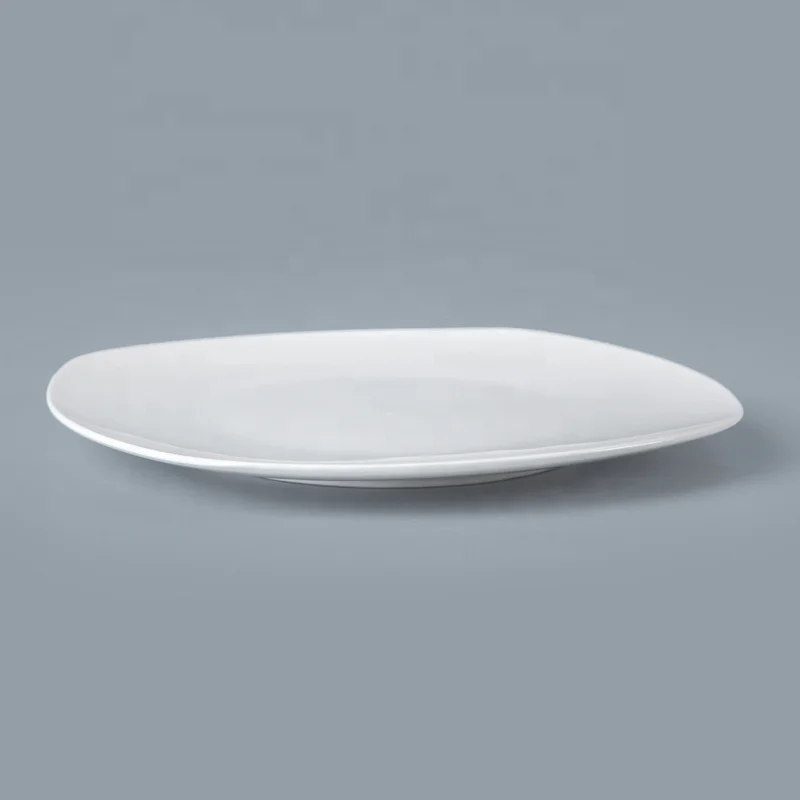 Customizable Super White Porcelain Square Platter