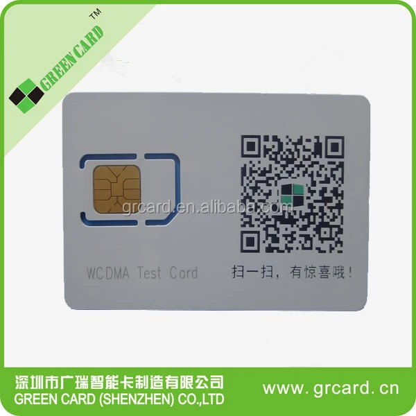 
3G MINI/MICRO SIM Card blank usim card tested by Agilent8960 for mobile phone international test sim card 