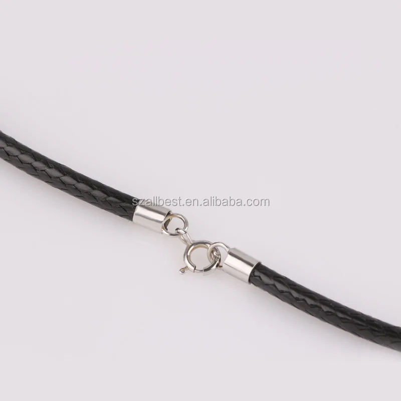 simple type Cheap price Wholesale Jewelry cotton wax cord necklace