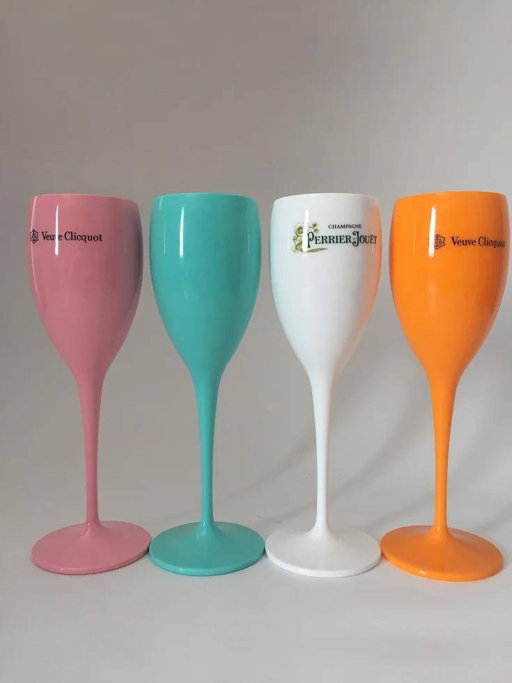 Factory Price Custom Clear Plastic Champagne Flute for bar&events