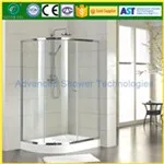 Пляж Высококачественная ванная комната закаленное стекло раздвижная дверь душ экран угловая душевая кабина