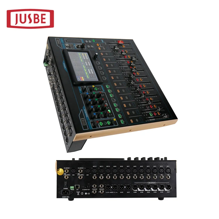 Jusbe JB-DL20professional Аудио Диктофон 20 каналов цифровой dj микшер для звуковая система смеситель