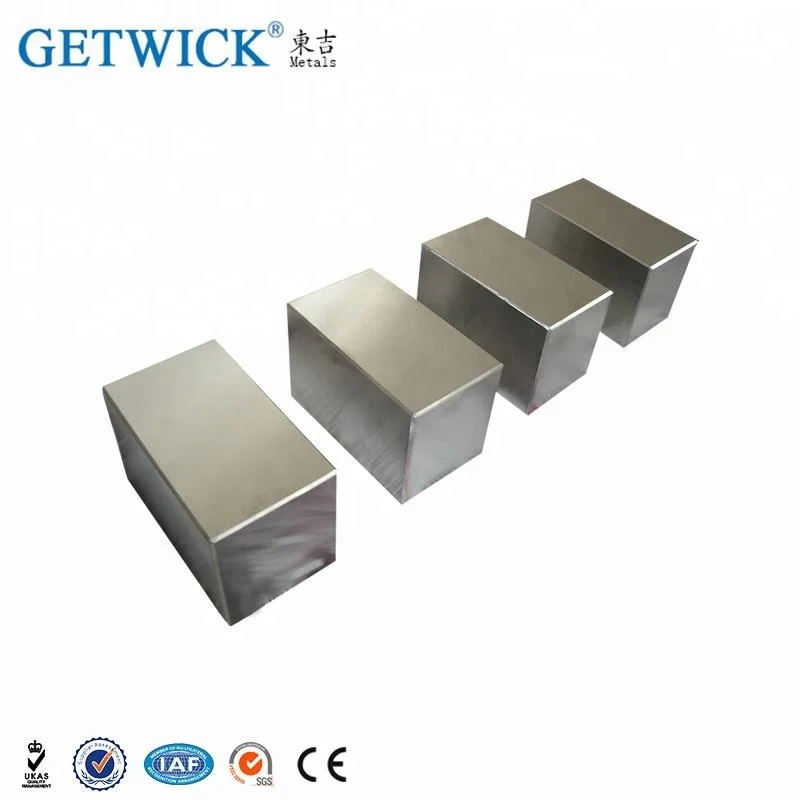 Customized any shape components pure tungsten block 1kg tungsten cube