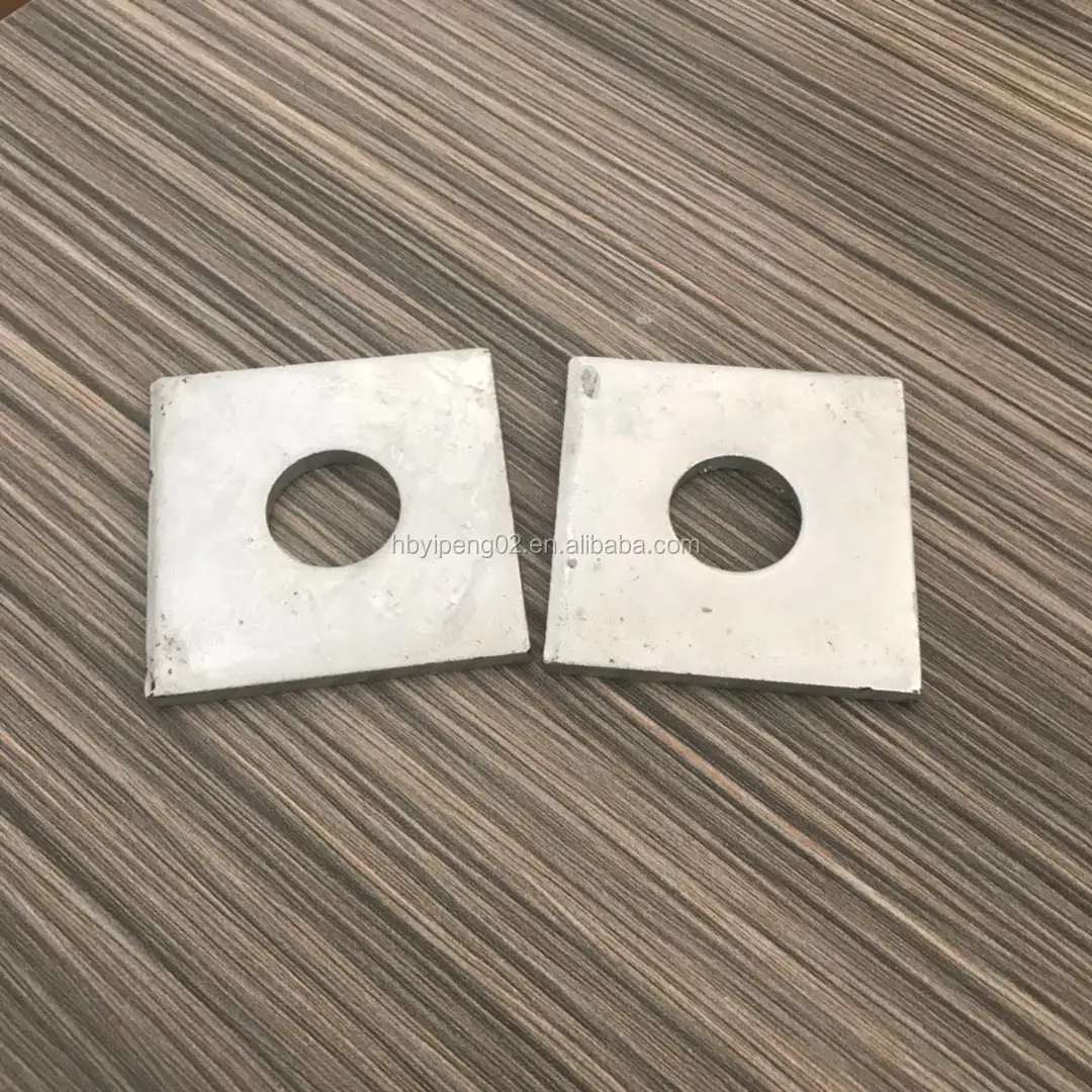 Hot dip galvanized Square Flat Washer for Pole Line Fasteners