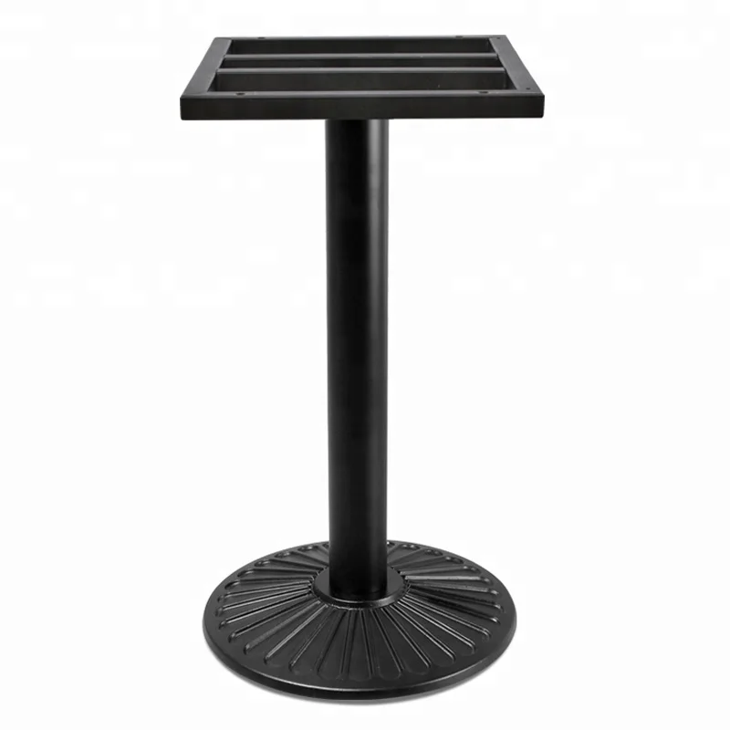
Conventional Recommendation Black Color Powder Coated Cast Legs Iron Restaurant Table Base With Large Flat Bottom 