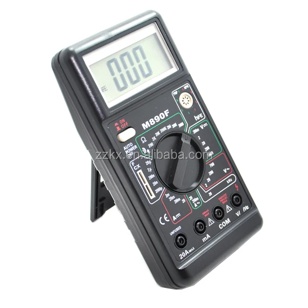 LCD AC/DC V&A Measurer Digital Multimeter Voltmeter Ammeter Electrical Tester Multi-function Electrical Meter M890F